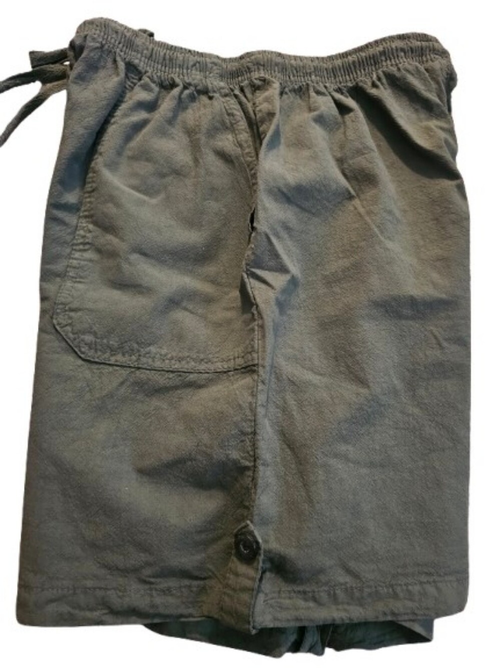 Ragtop Olive Green Drawstring Shorts
